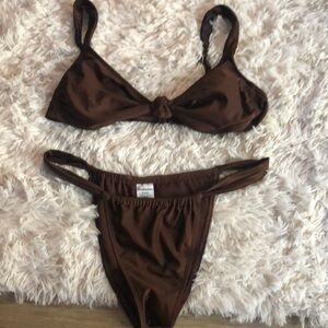 Brown Bikini Set